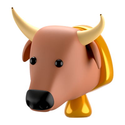 vaca icono 3d 3D Graphic