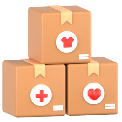 charity box 3d-symbol 3D Graphic