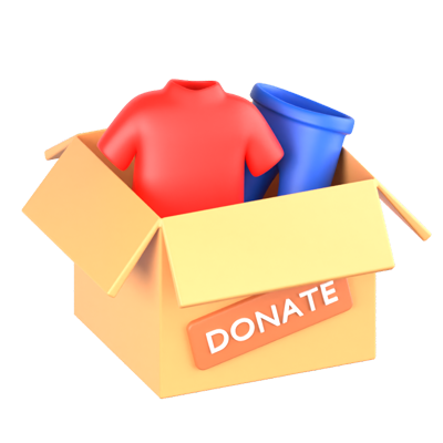 Clothes Donation 3D Icon 3D Graphic