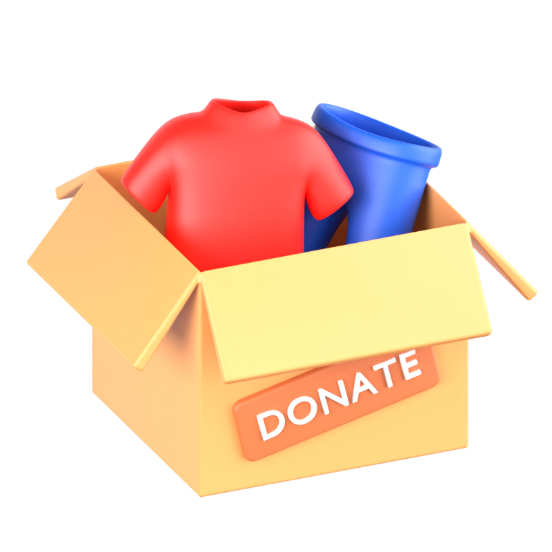 Clothes Donation 3D Icon