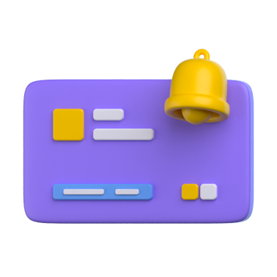 Payment Notification 3D Icon 3D Graphic