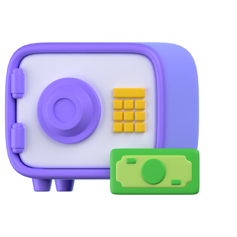 Security Box 3D Icon