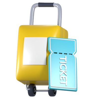 Travel And Vacation 3D Icon 3D Graphic