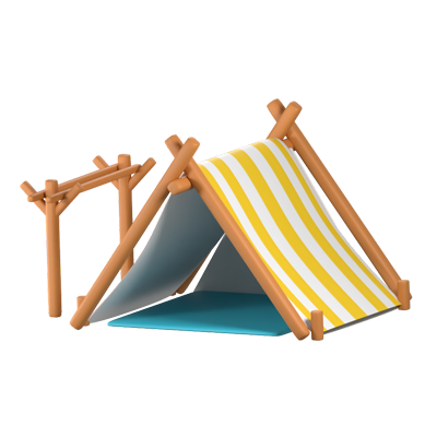 Tent 3D Icon 3D Graphic