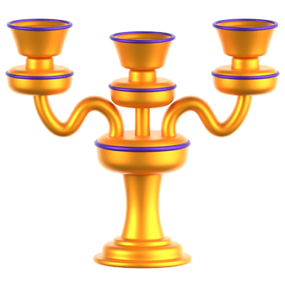 Candelabro Icono 3D 3D Graphic