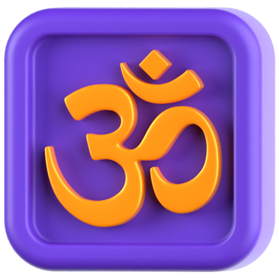 Om 3D Icon 3D Graphic