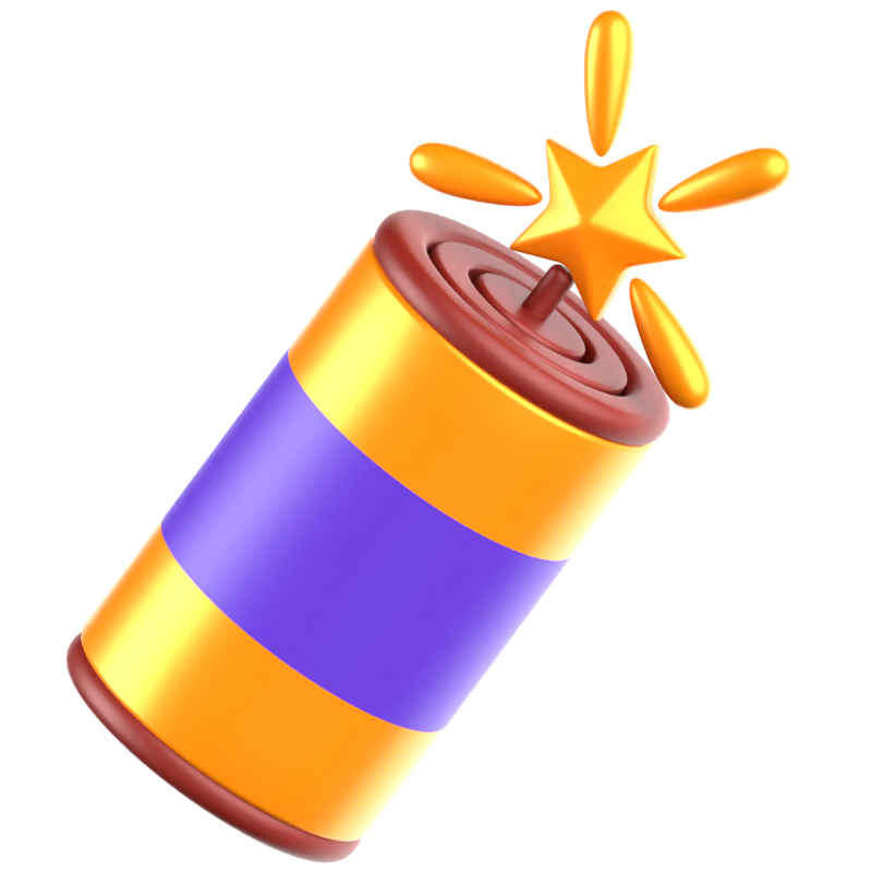 Fireworks 3D Icon