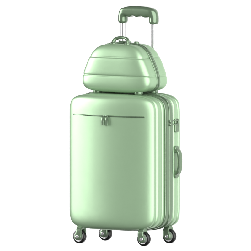 Luggage & Cabin Bag 3D Icon 3D Graphic