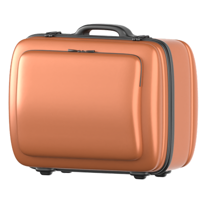 Classic Luggage 3D Icon 3D Graphic