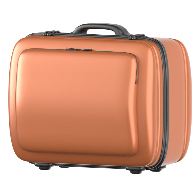 Classic Luggage 3D Icon 3D Graphic