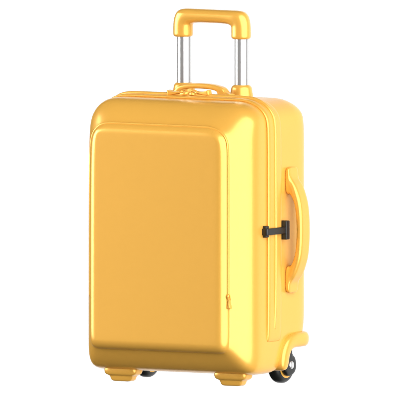 Light Luggage 3D Icon