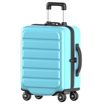 medium suitcase 3d icon 3D Graphic