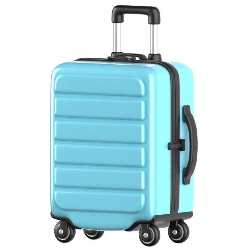 Medium Suitcase 3D Icon 3D Graphic