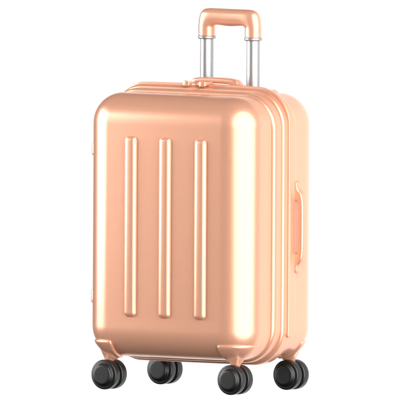 Stylish Luggage 3D Icon 3D Graphic