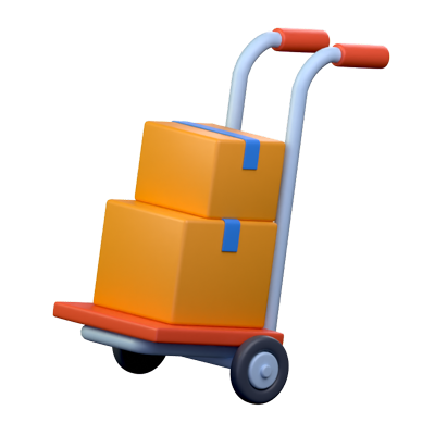 Trolley Small 3D Icon 3D Graphic