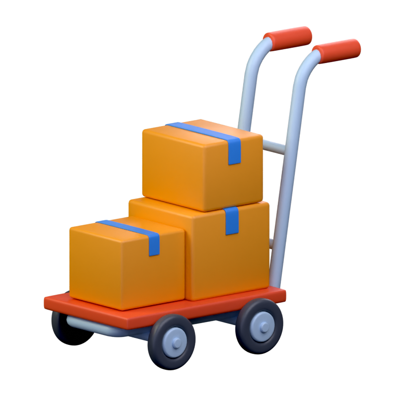 Trolley Big 3D Icon