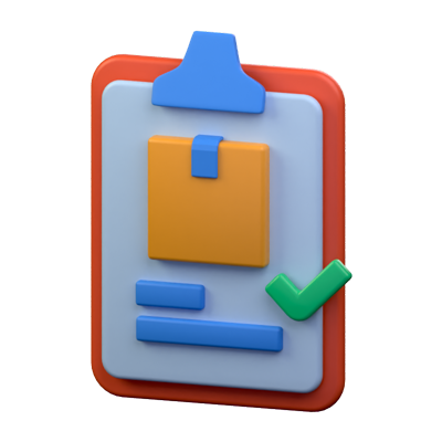 Delivery Report Ok 3D Icon 3D Graphic