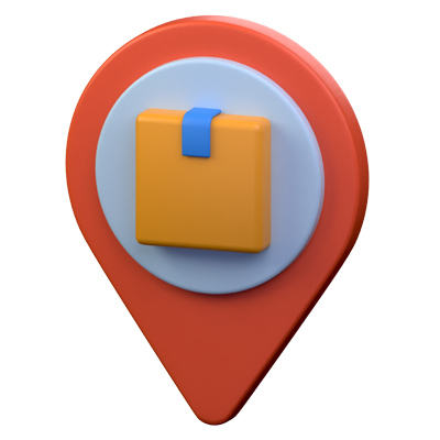 Package Location 3D Icon 3D Graphic