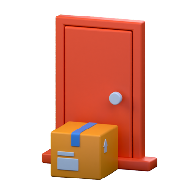 Package Front Door 3D Icon 3D Graphic