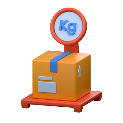 Package Weight 3D Icon 3D Graphic