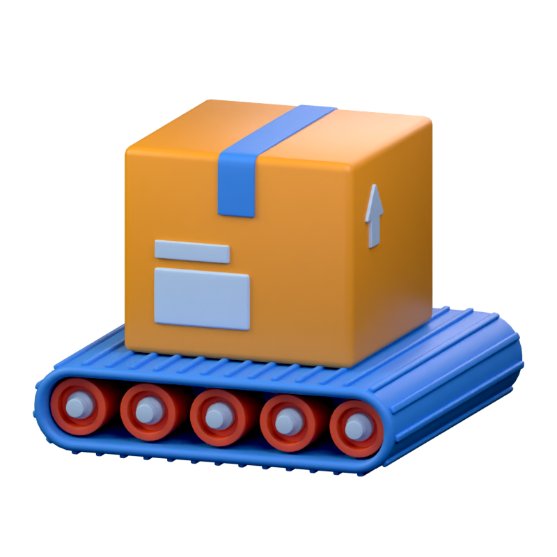 Transportador de paquetes Icono 3D