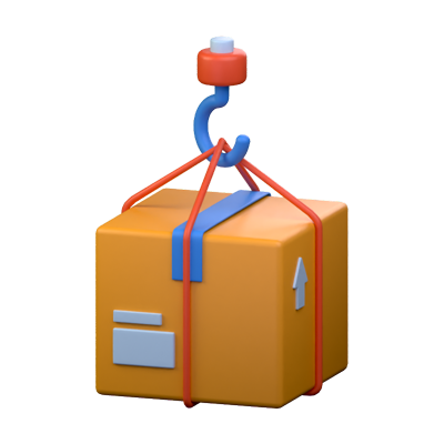 Package Crane 3D Icon 3D Graphic