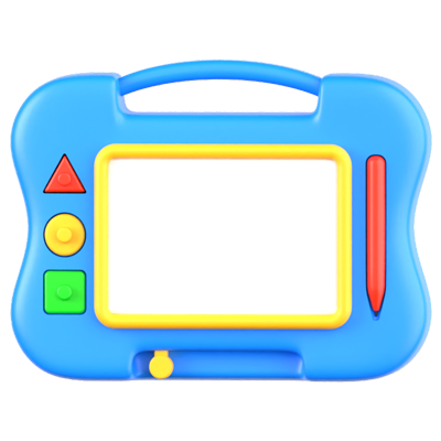 Drawing Board Toy 3D Icon 3D Graphic