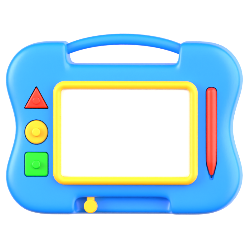 Drawing Board Toy 3D Icon