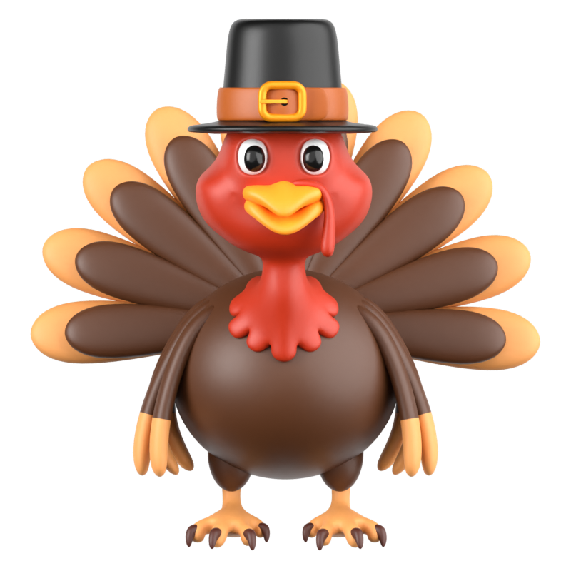 Turkey 3D Icon 3D Graphic