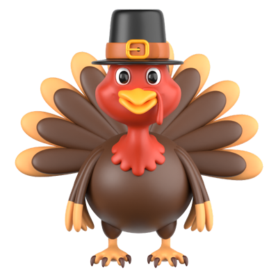 Turkey 3D Icon 3D Graphic