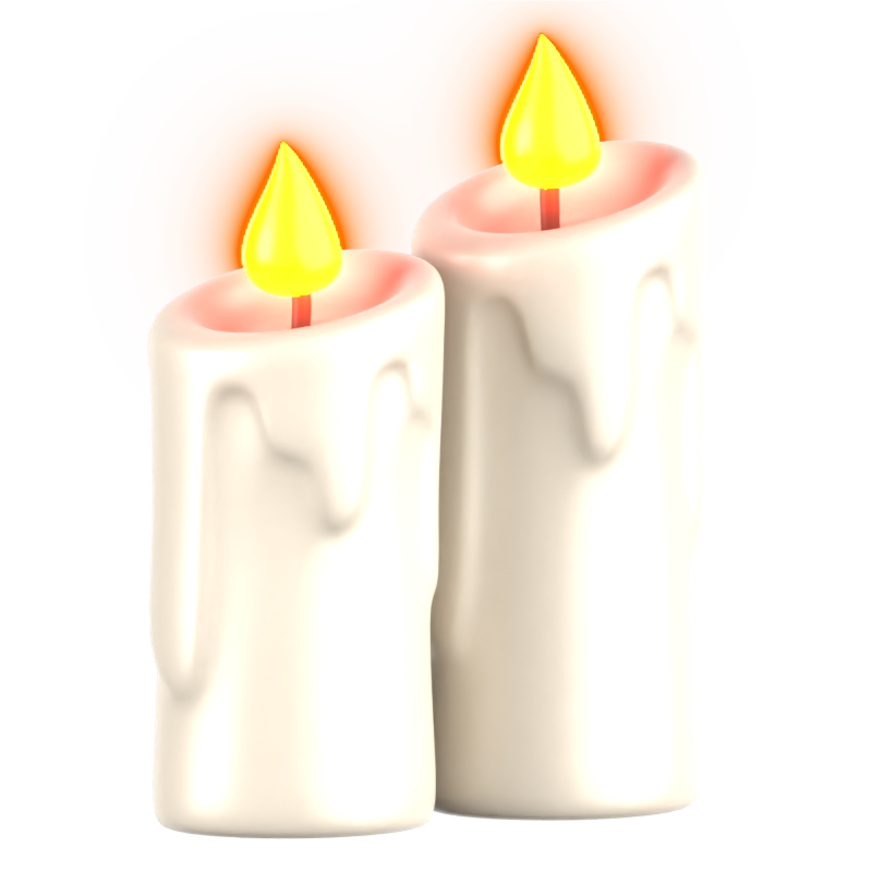 Candle 3D Icon 3D Graphic