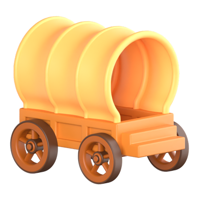 Wagon 3D Icon 3D Graphic