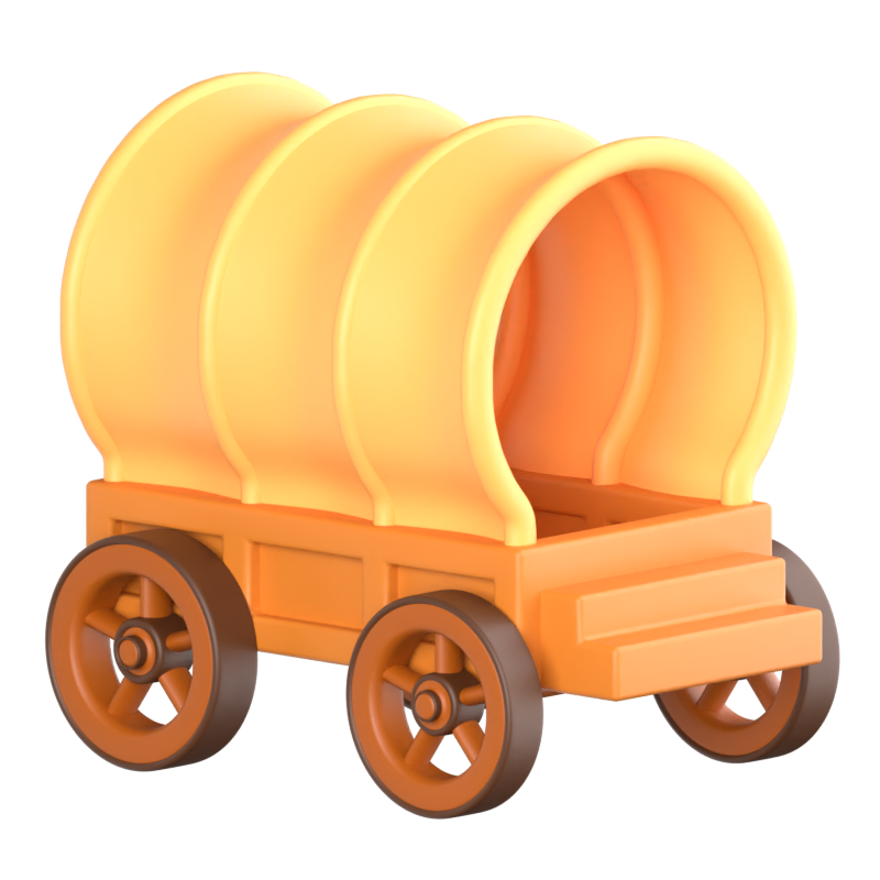 Waggon 3D-Symbol 3D Graphic