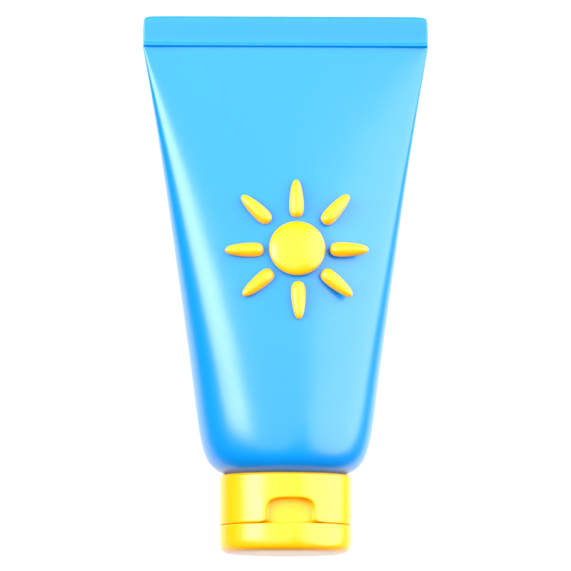 Sunscreen 3D Icon 3D Graphic