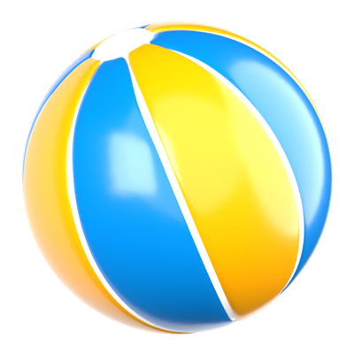 Swimming Pool Ball 3D Icon 3D Graphic