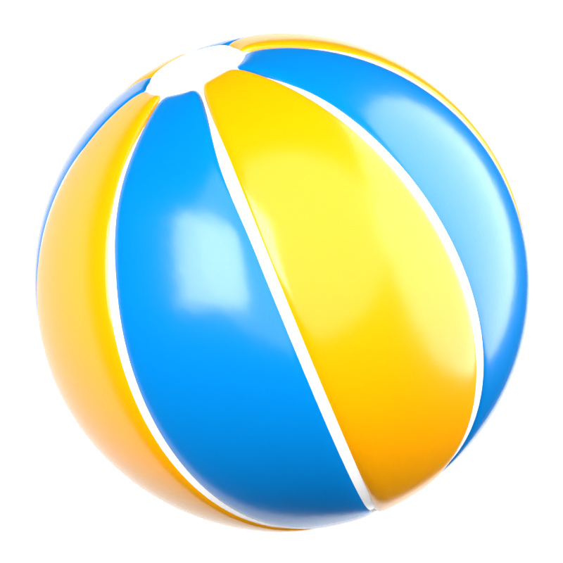 Swimming Pool Ball 3D Icon 3D Graphic