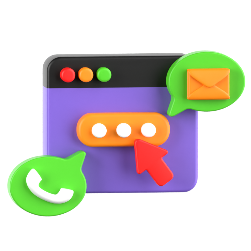 Call To Action Button 3D Icon