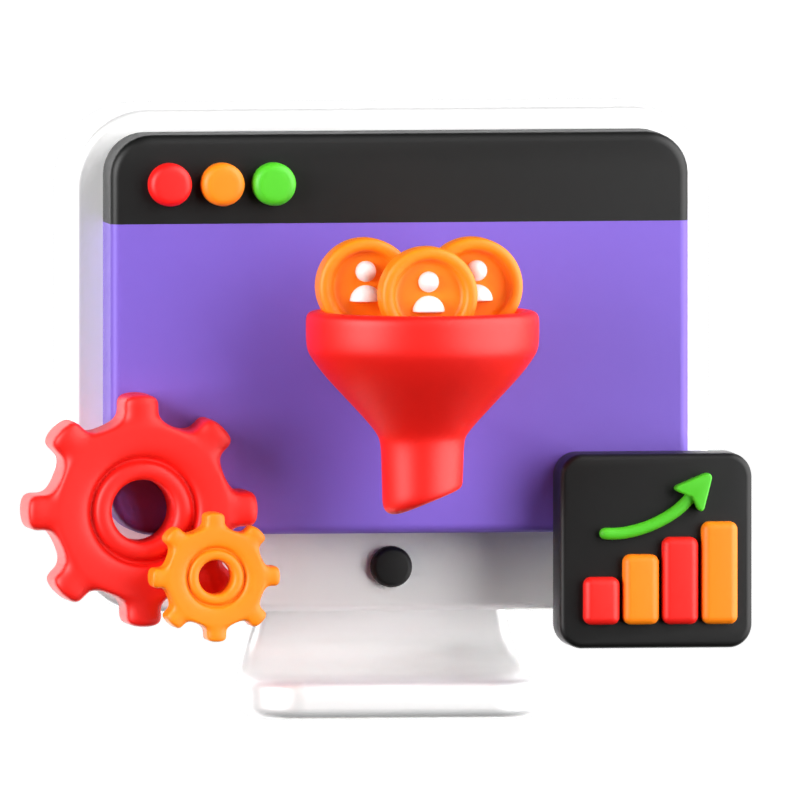 Conversion Rate Optimization 3D Icon