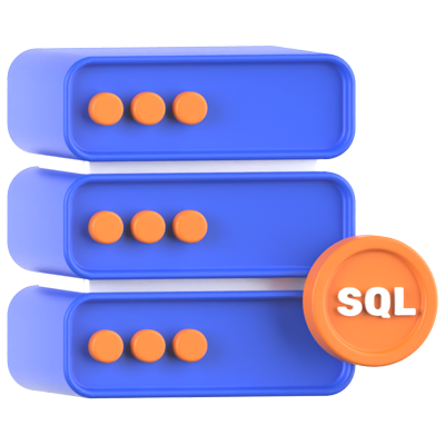 SQL-Datenbank 3D-Symbol 3D Graphic