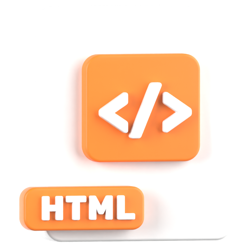 Icono HTML 3D 3D Graphic