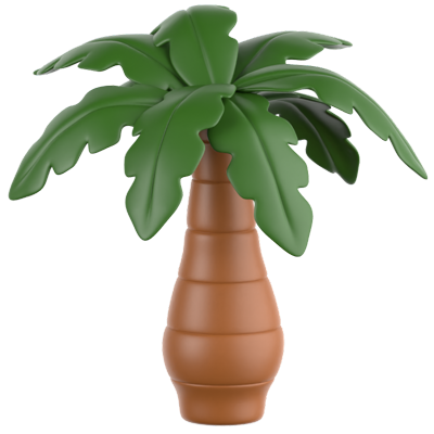 Palm Tree 3D Icon 3D Graphic