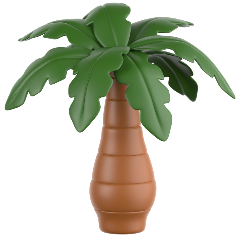 Palmera Icono 3D