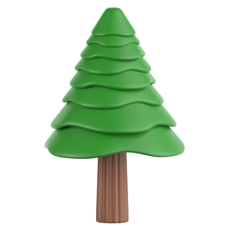 Pine Tree 3D Icon 3D Graphic