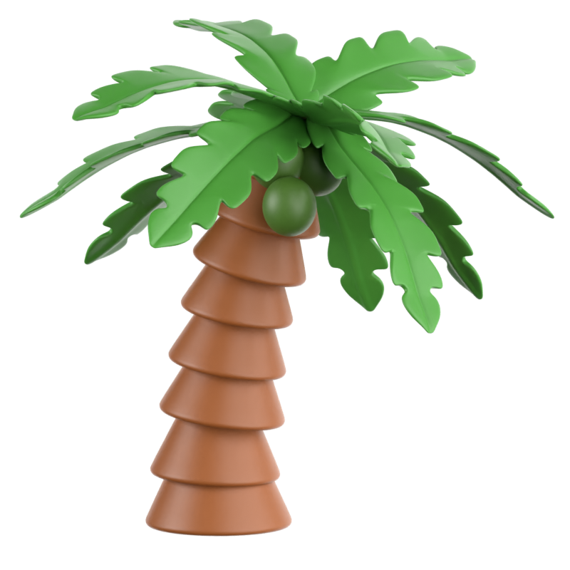 Coconut Tree 3D Icon