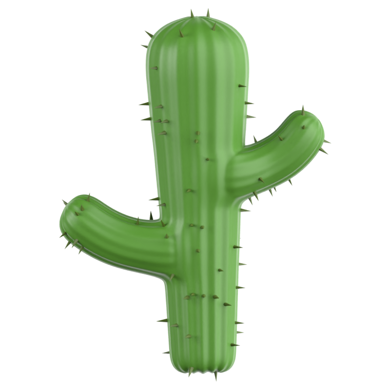 Árbol de cactus Icono 3D