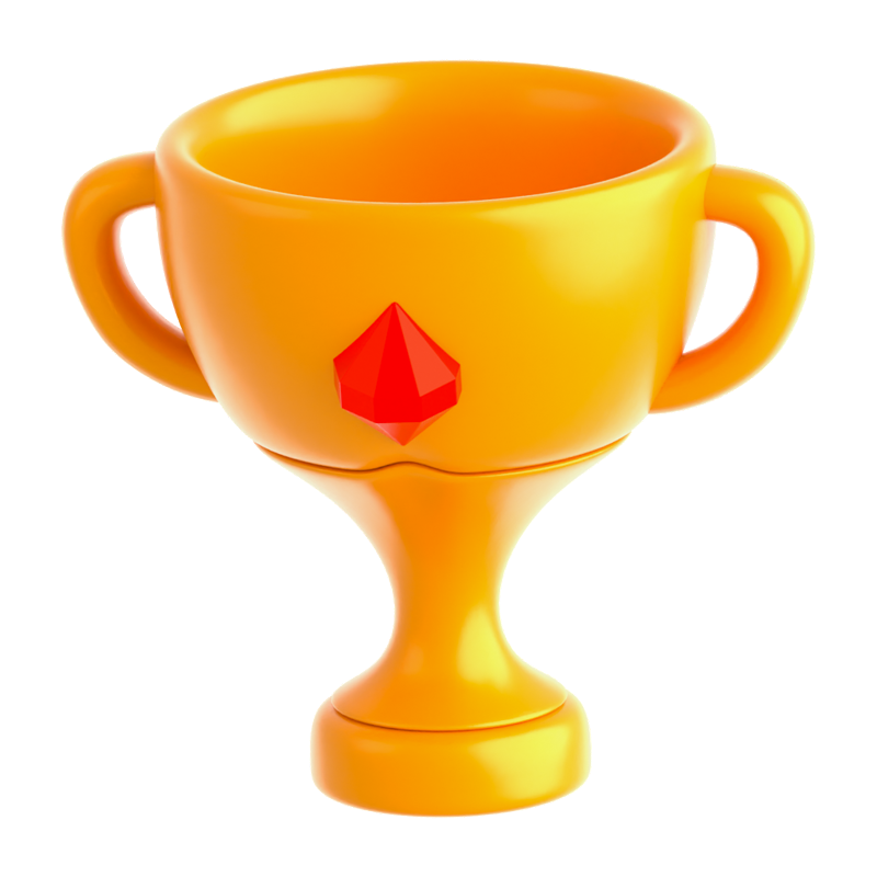 Game Trophy 3D Icon