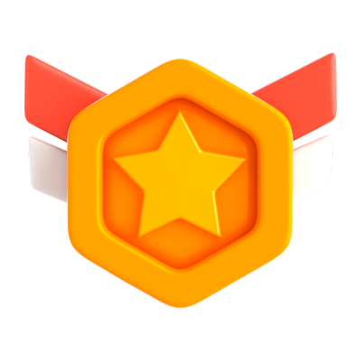 Rank Medal 3D Icon 3D Graphic