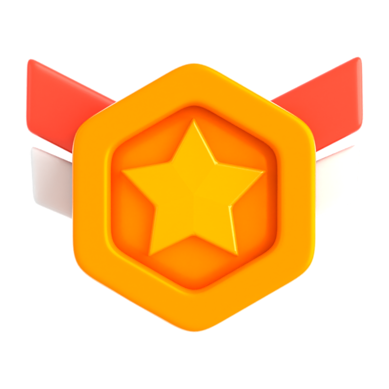 Rank Medal 3D Icon