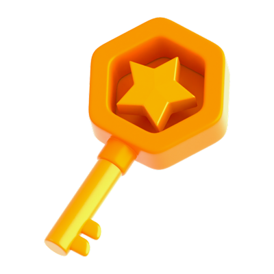 Game Key 3D Icon 3D Graphic