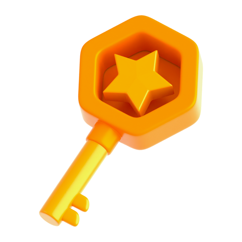 Game Key 3D Icon